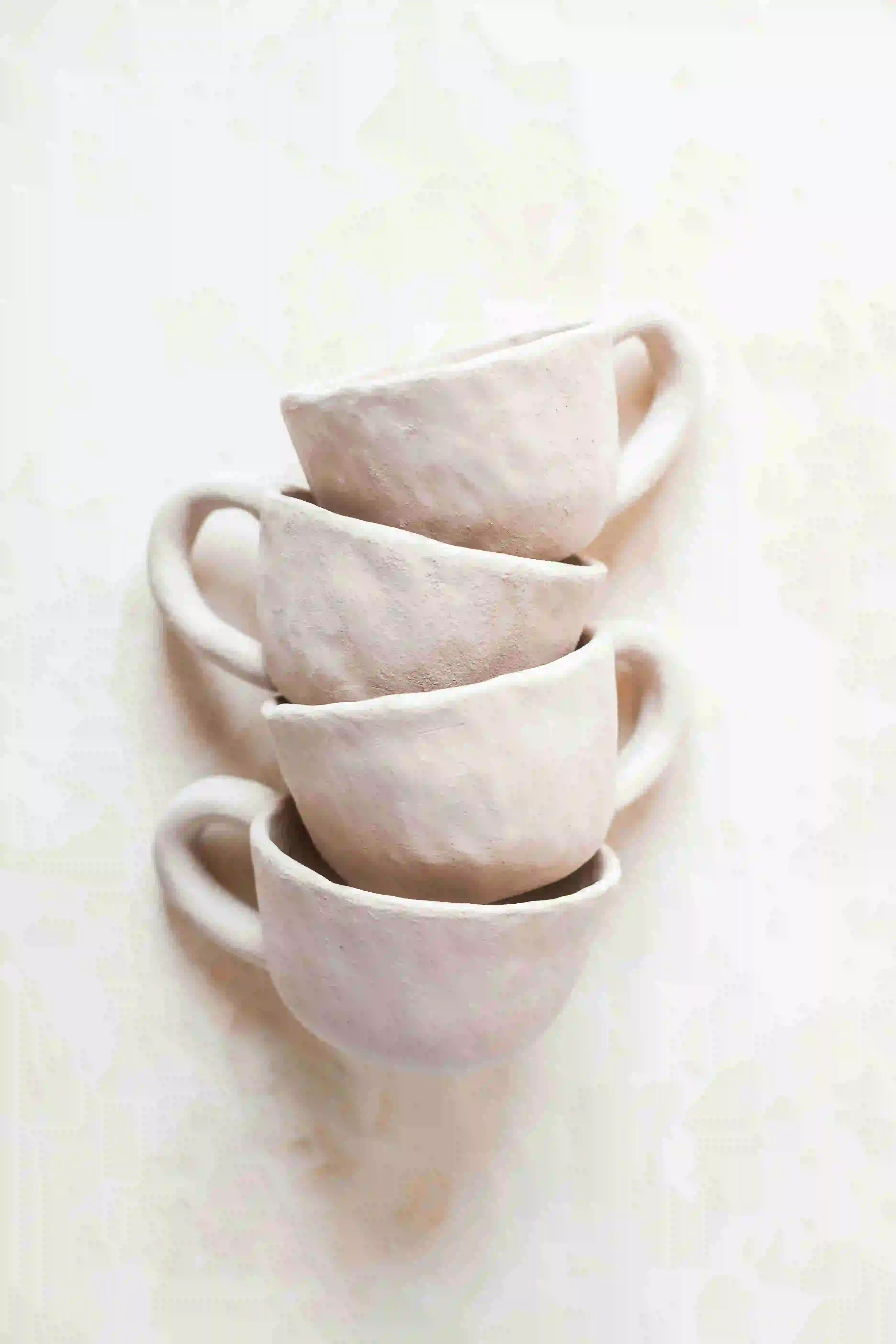 Professional clay pottery tools and workspace setup